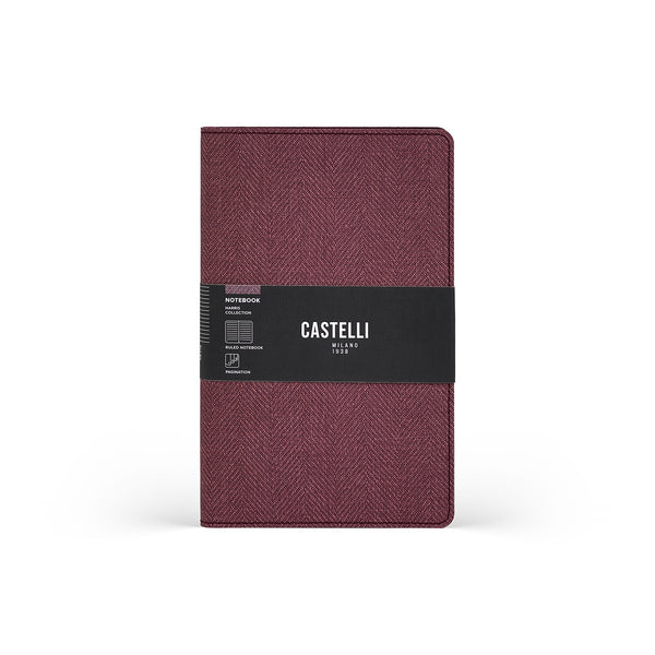 Castelli Notebook Harris Mid Ruled Royal Grape