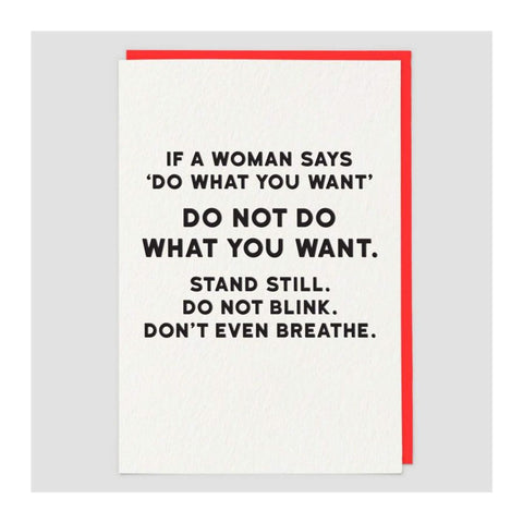 Don't Breathe Greeting Card