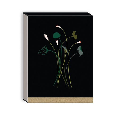 Floral Black Pocket Notebook
