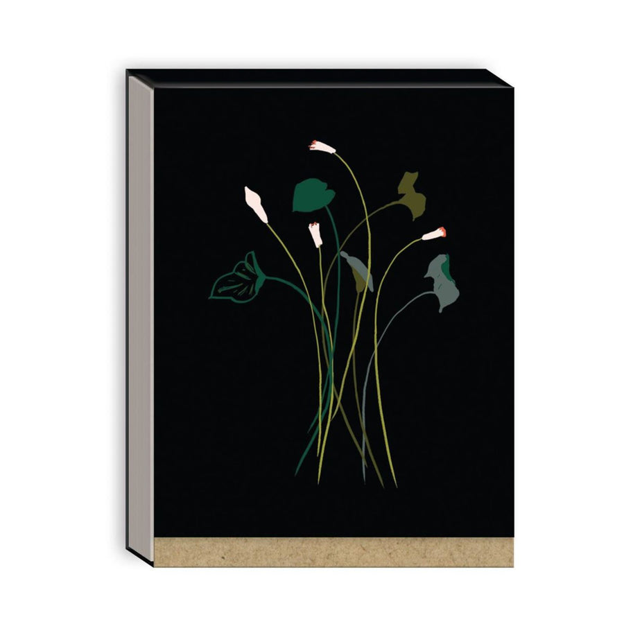 Floral Black Pocket Notebook