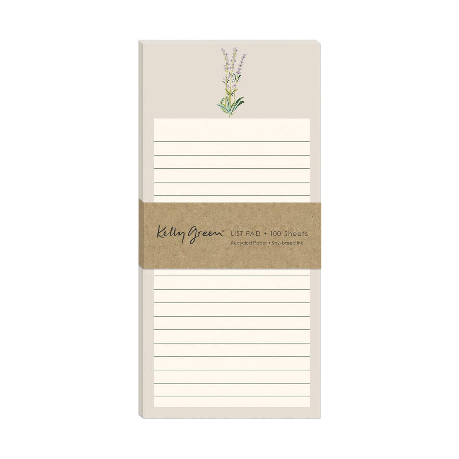 Floral Green Magnetic Notepad