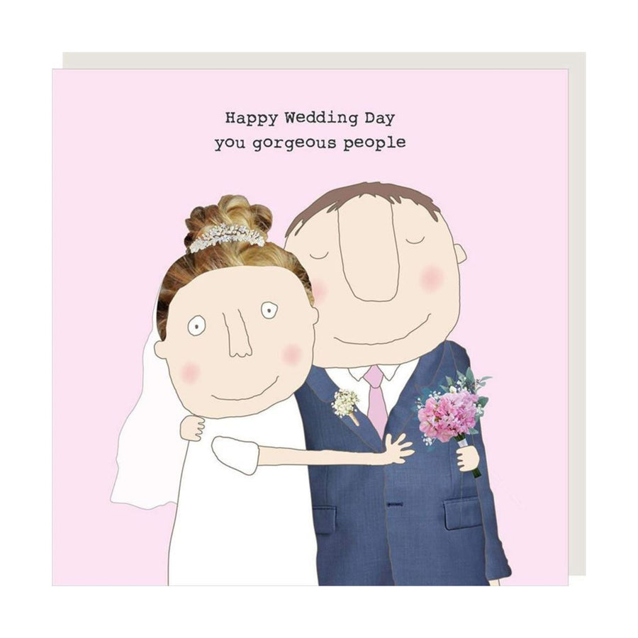 Happy Wedding Day Gorgeous People Greeting Card