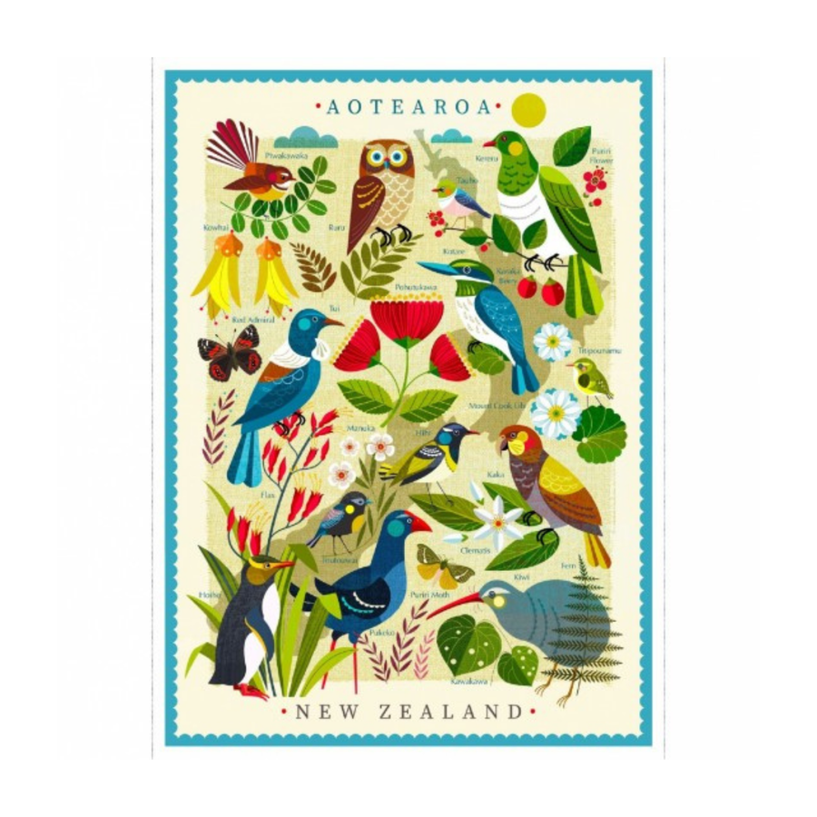 Kiwiana Fabric Panel - Aotearoa NZ
