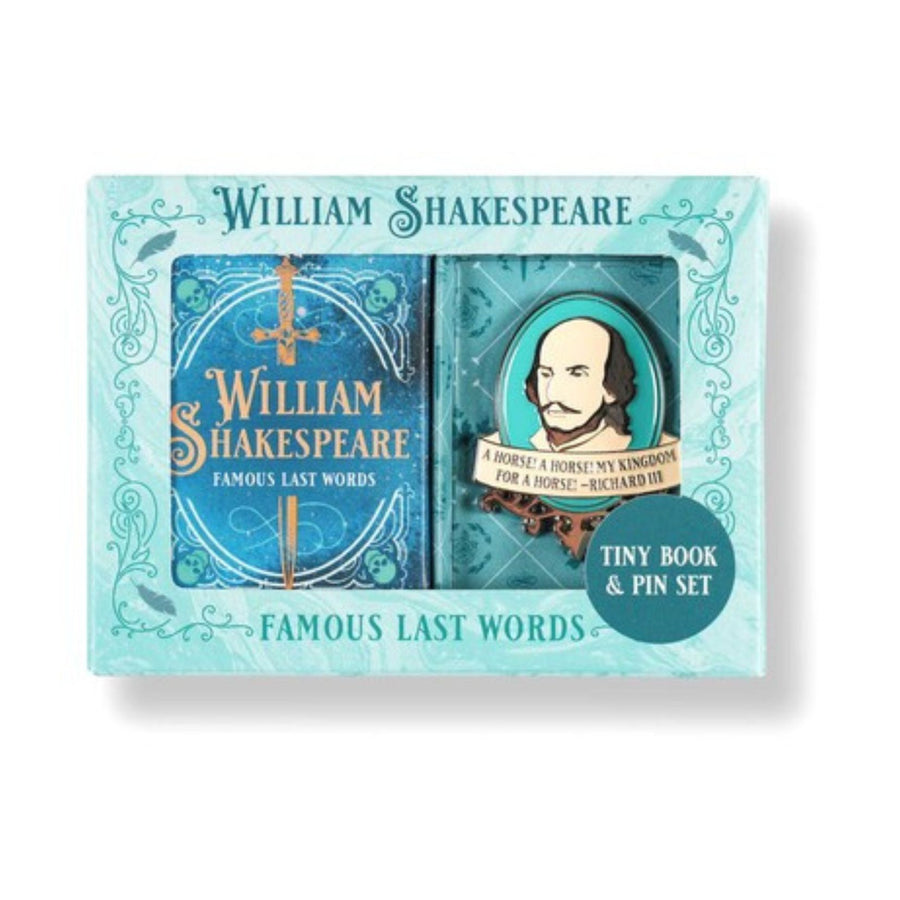 William Shakespeare Tiny Book and Pin Set