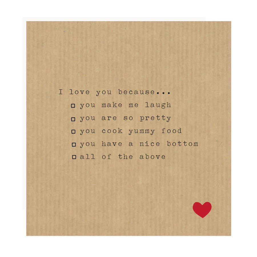 Check List - Female - Greeting Card