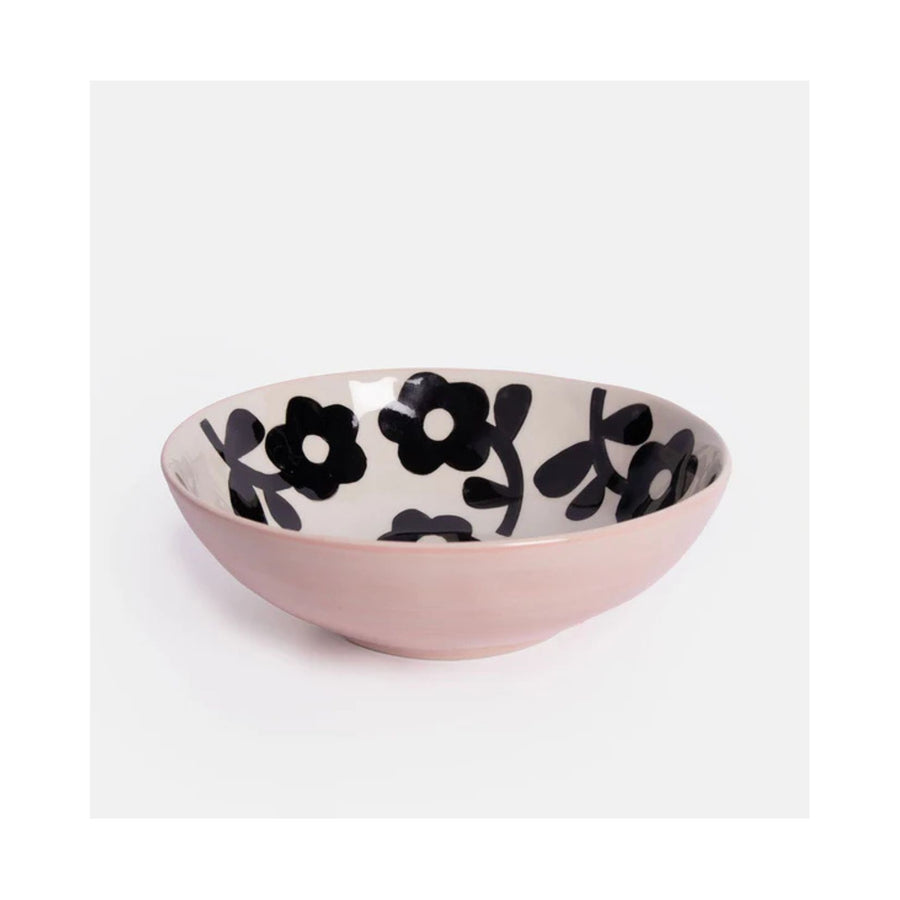 Mono Bloom Shallow Bowl