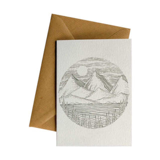 Circle Mountain Lake Greeting Card