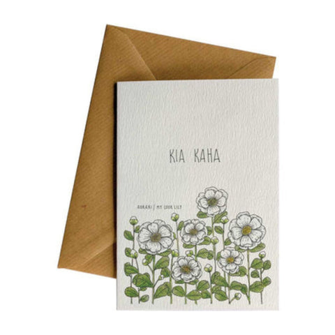 Kia Kaha Lily Greeting Card