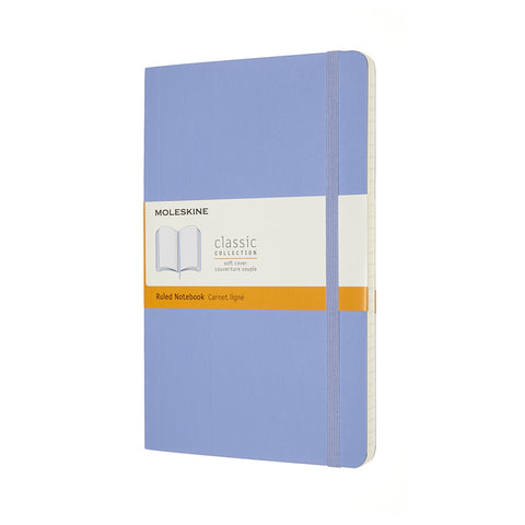 Moleskine Notebook Large Ruled Hydrangea Blue Soft